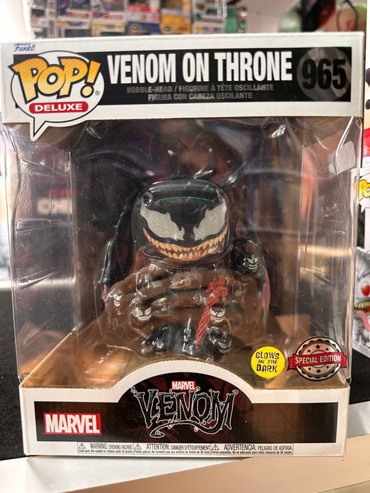 FUNKO POP VENOM ON THRONE # 965 SPECIAL EDITION