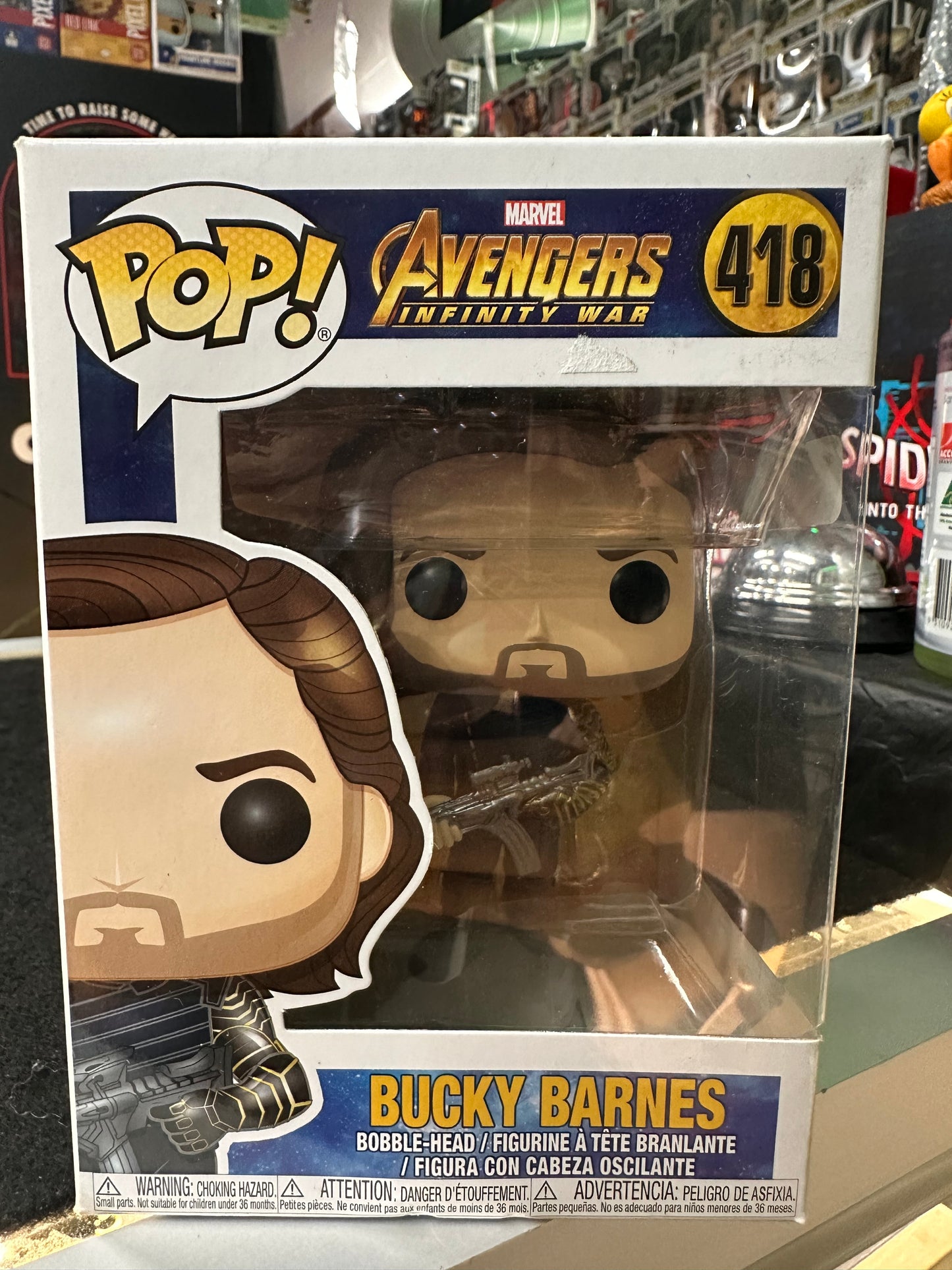 FUNKO POP MARVEL AVENGERS INFINITY WAR BUCKY BARNES #418