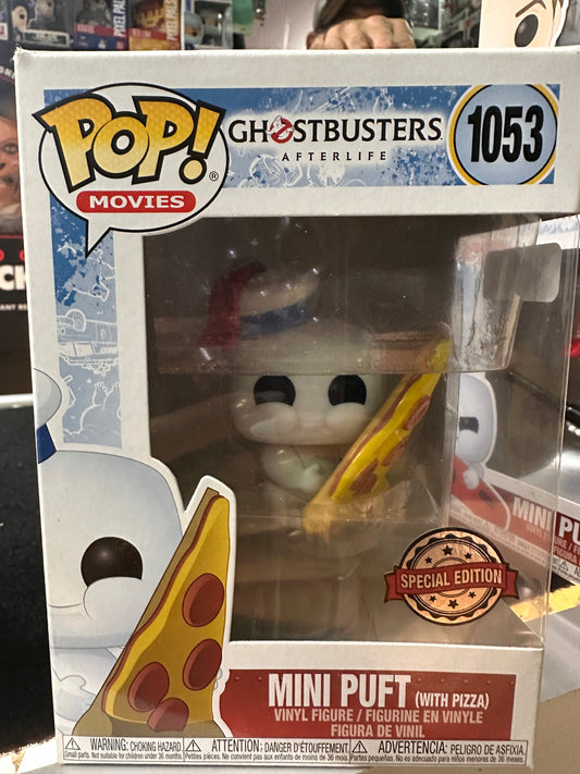 FUNKO POP GHOSTBUSTERS AFTERLIFE MINI PUFT WITH PIZZA #1053 SPECIAL EDITION