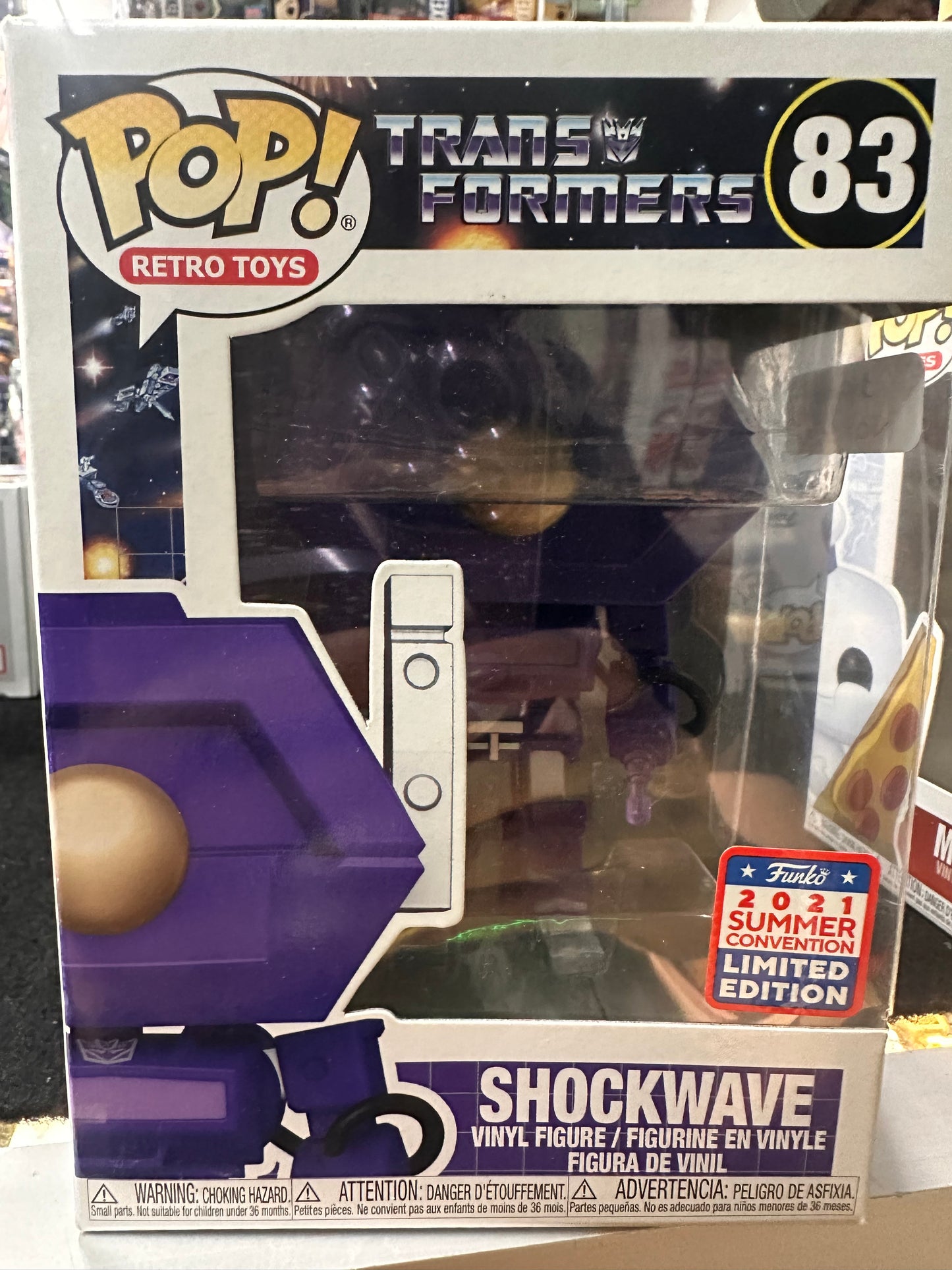 FUNKO POP TRANSFORMERS SHOCKWAVE #83 2021 SUMMER CONVENTION LIMITED EDITION
