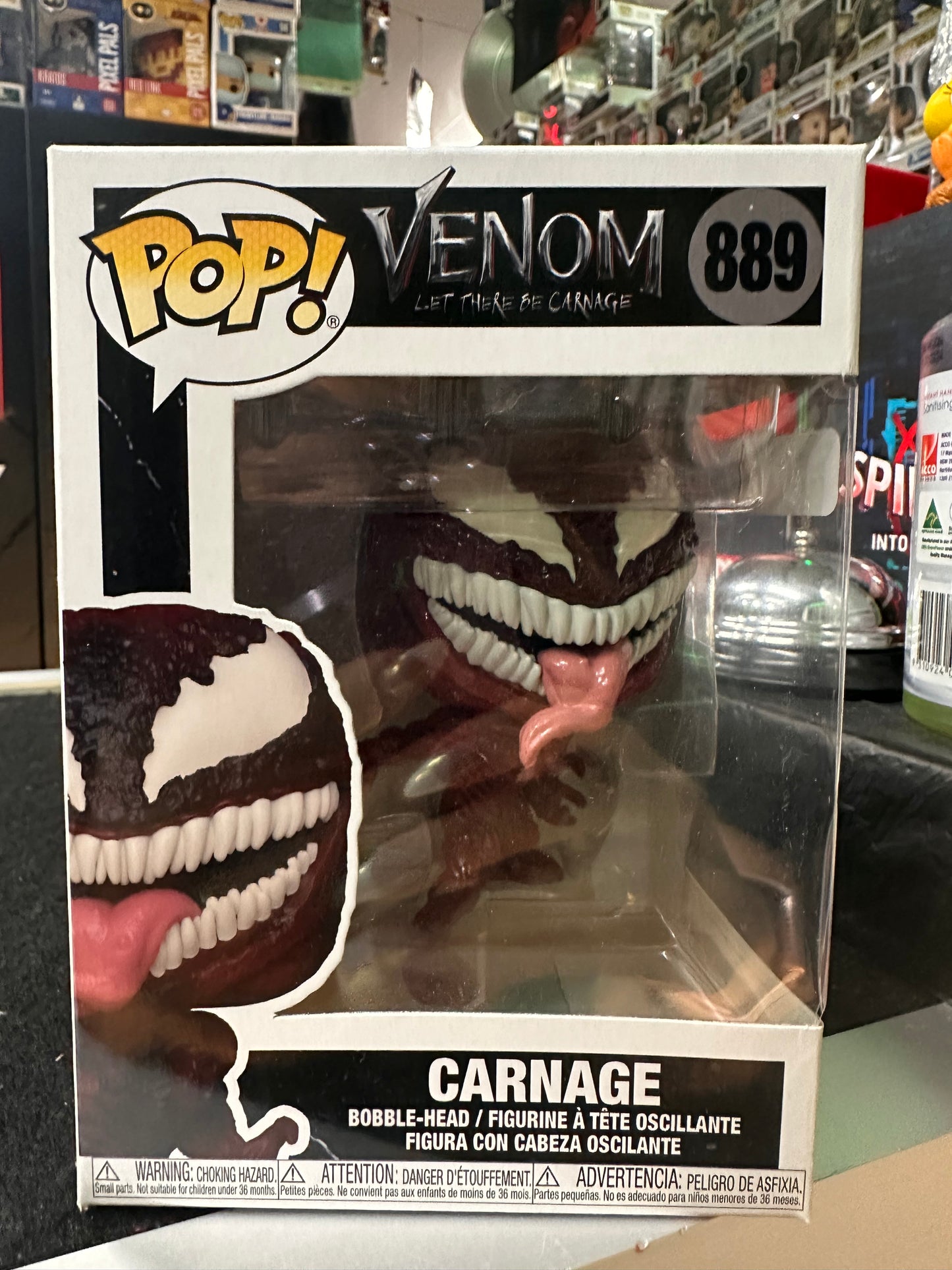 FUNKO POP MARVEL VENOM CARNAGE #889