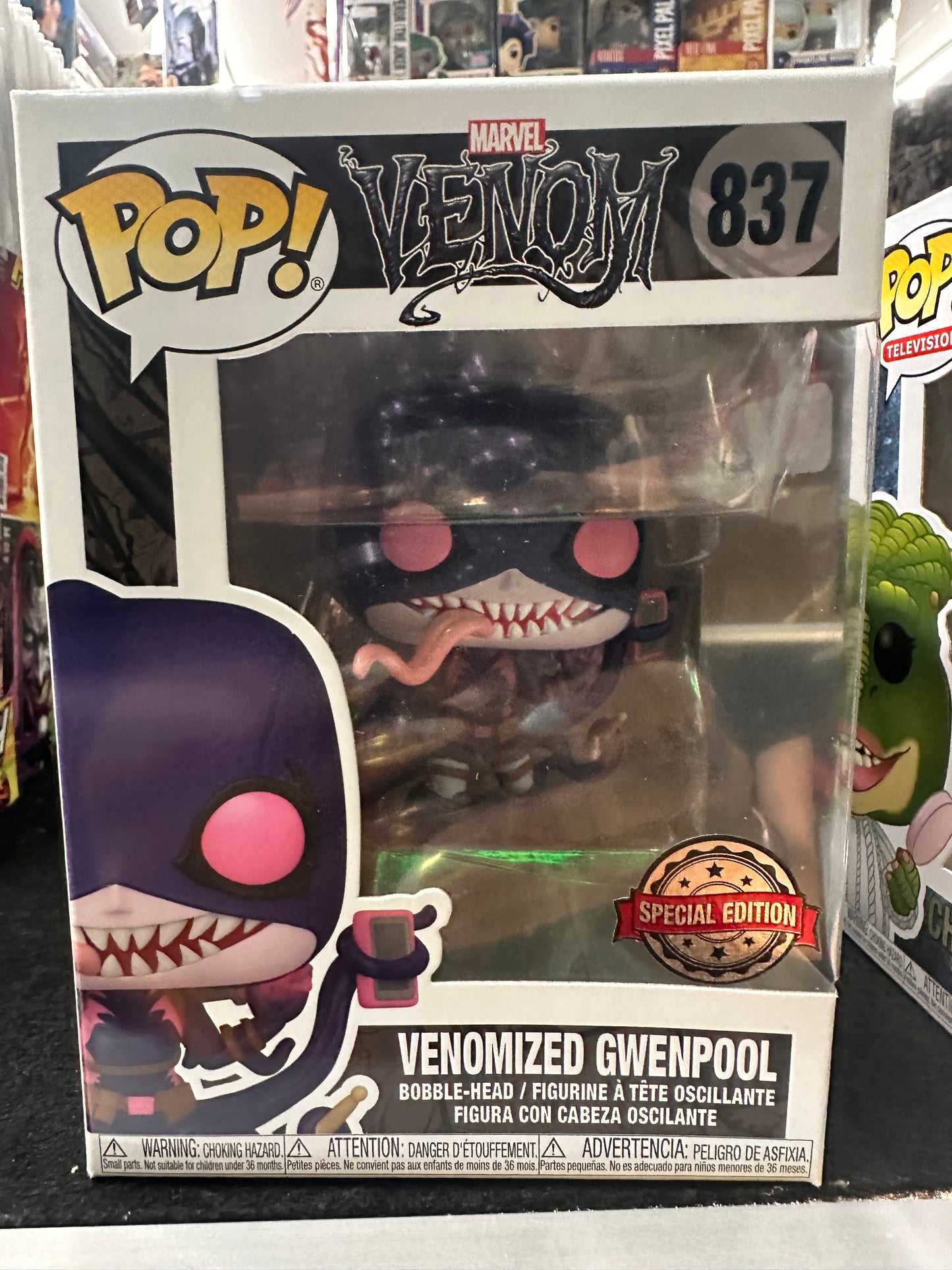 FUNKO POP MARVEL VENOM VENOMIZED GWENPOOL #837 SPECIAL EDITION