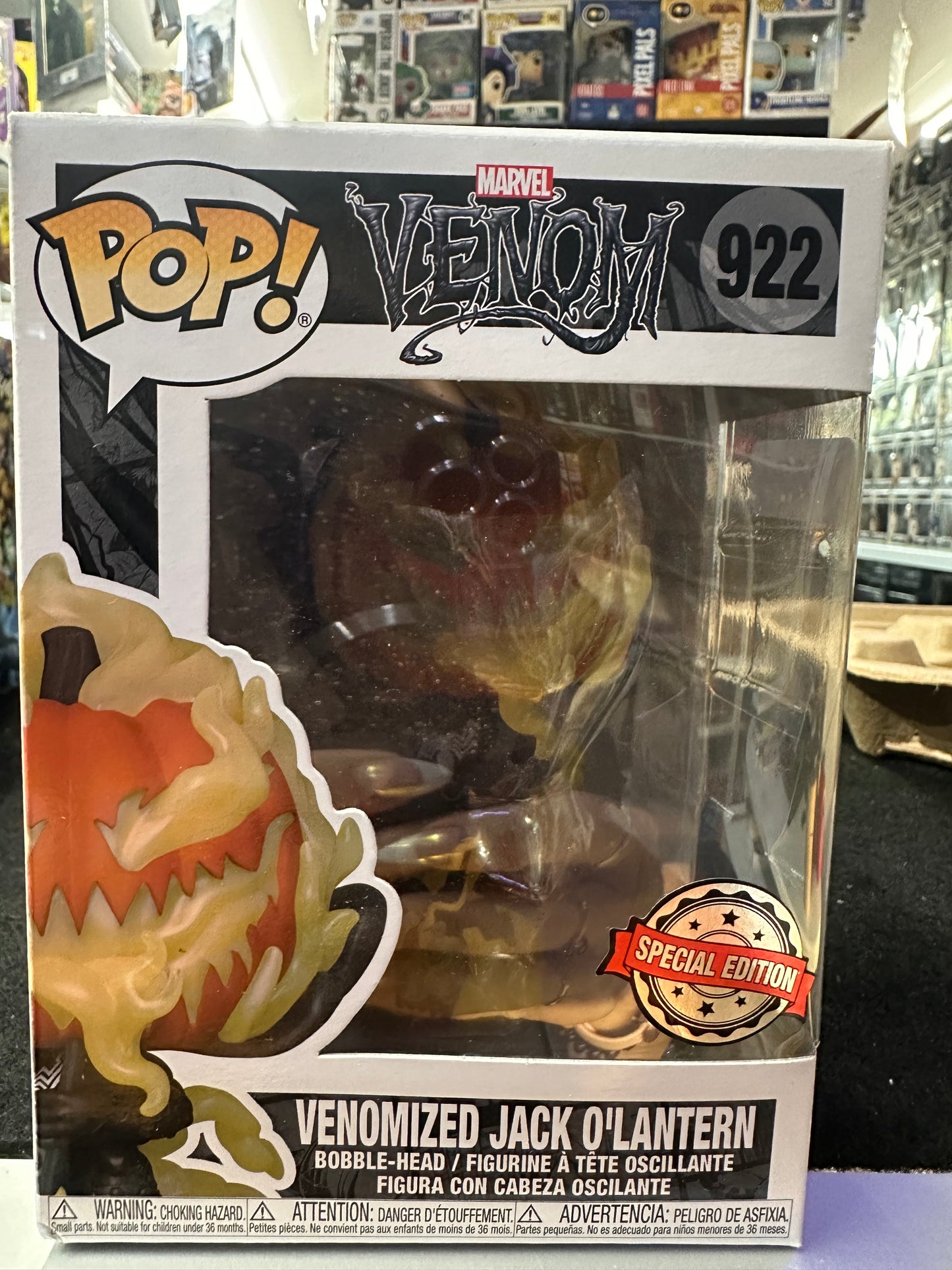 FUNKO POP VENOM VENOMIZED JACK O'LANTERN #922 SPECIAL EDITION