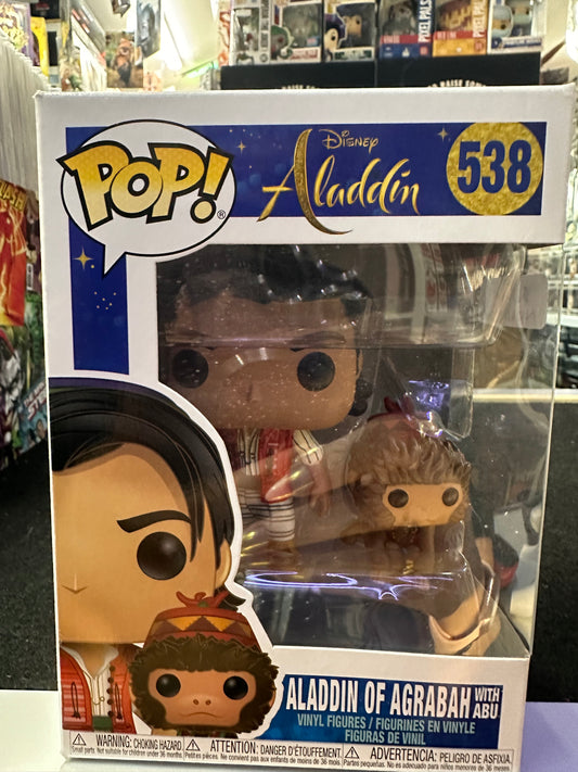 FUNKO POP DISNEY ALADDIN OF AGRABAH WITH ABU #538