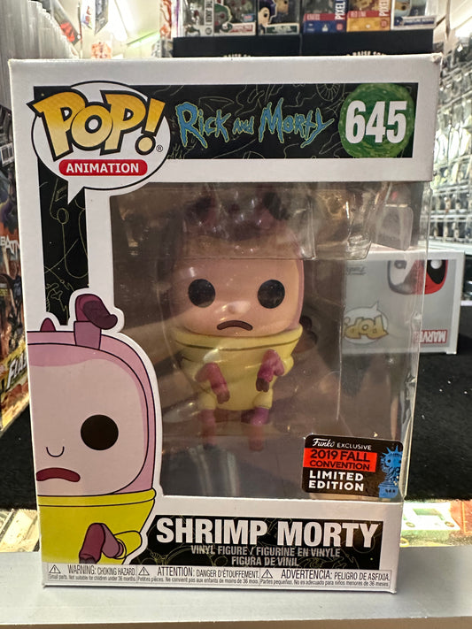 FUNKO POP RICK AND MORTY SHRIMP MORTY #645 LIMITED EDITION