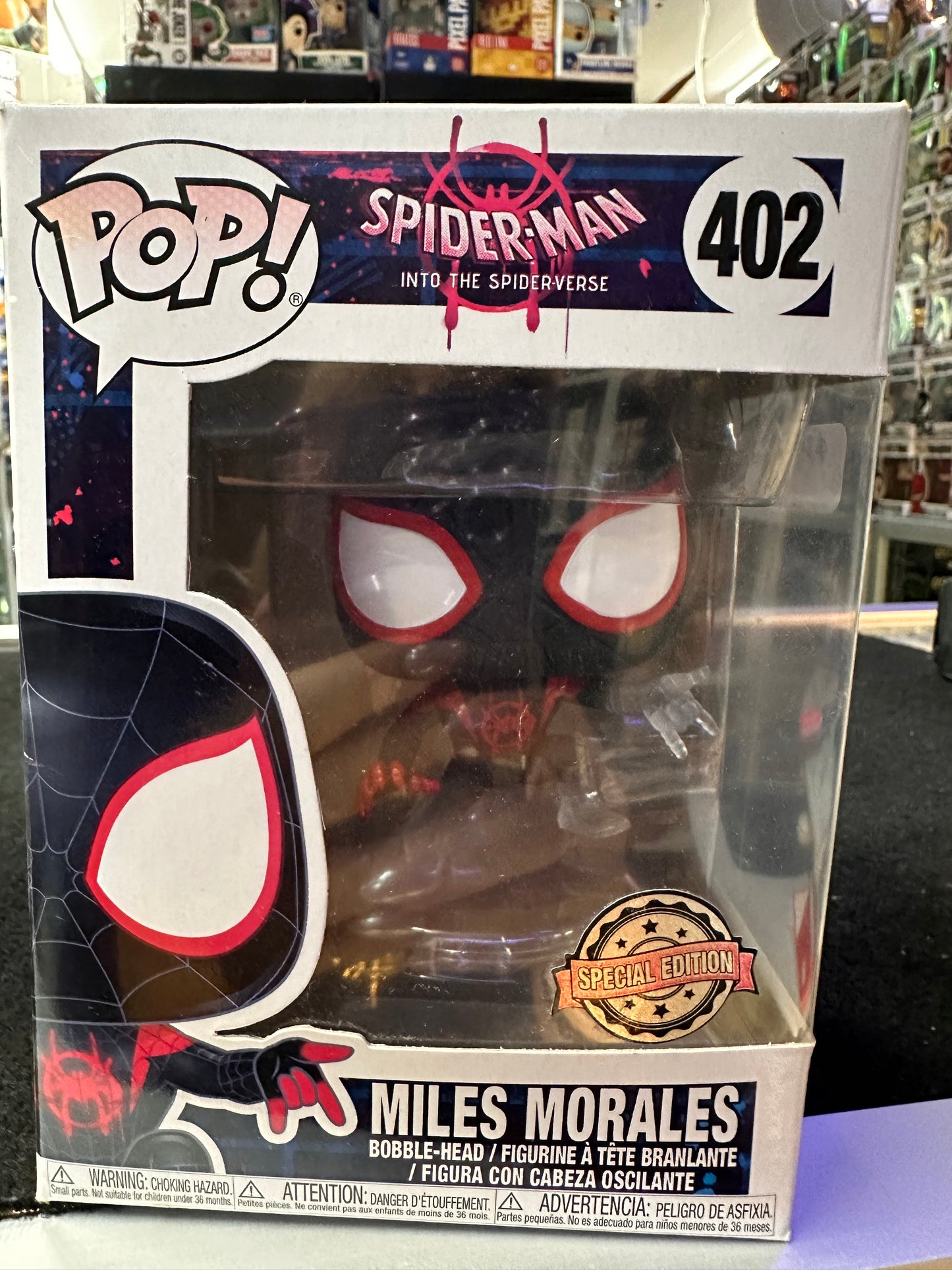 FUNKO POP MARVEL SPIDER-MAN MILES MORALES SPECIAL EDITION #402