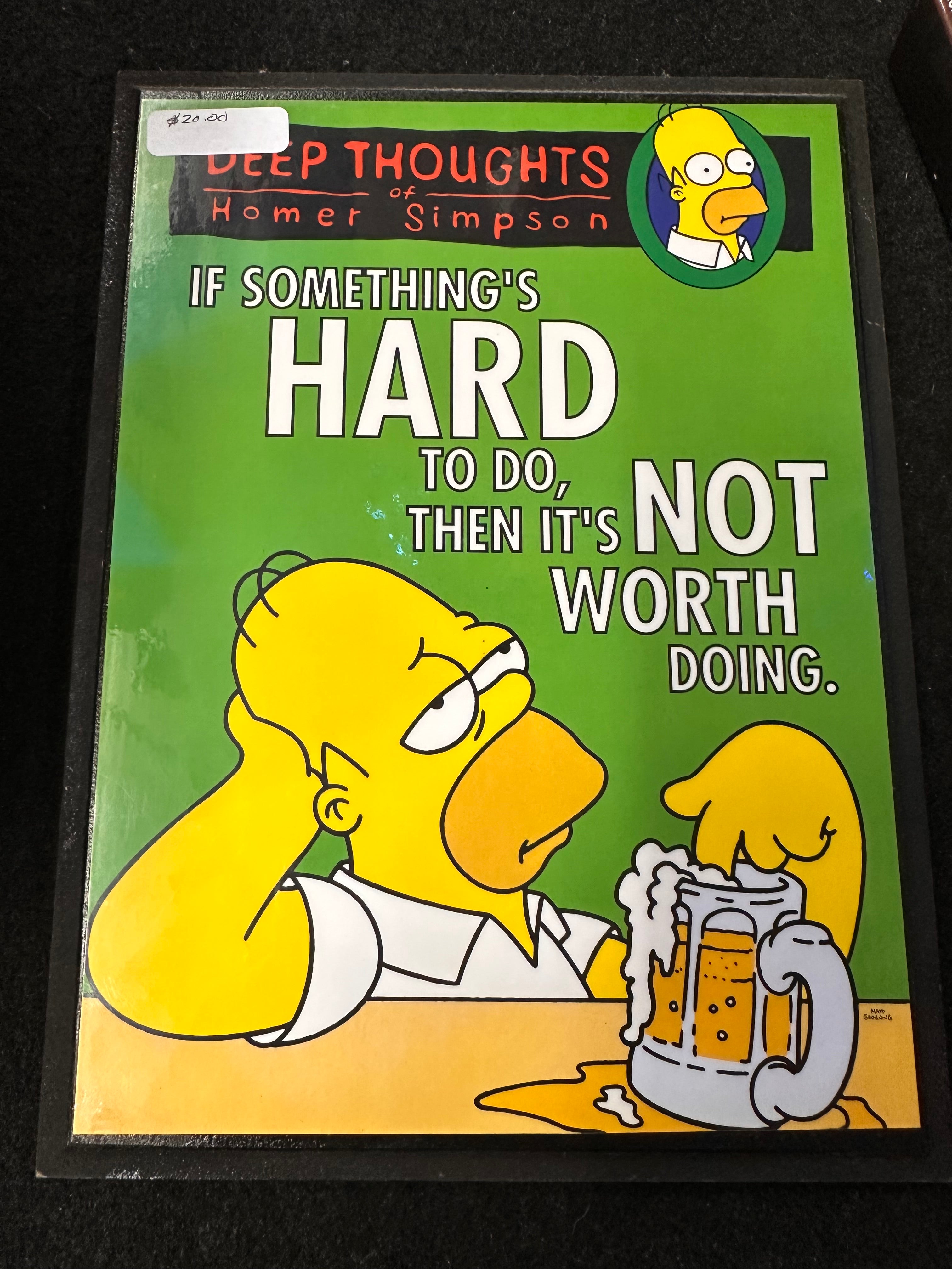 SIMPSON SIGN – Captain Comics and Collectables Pty Ltd