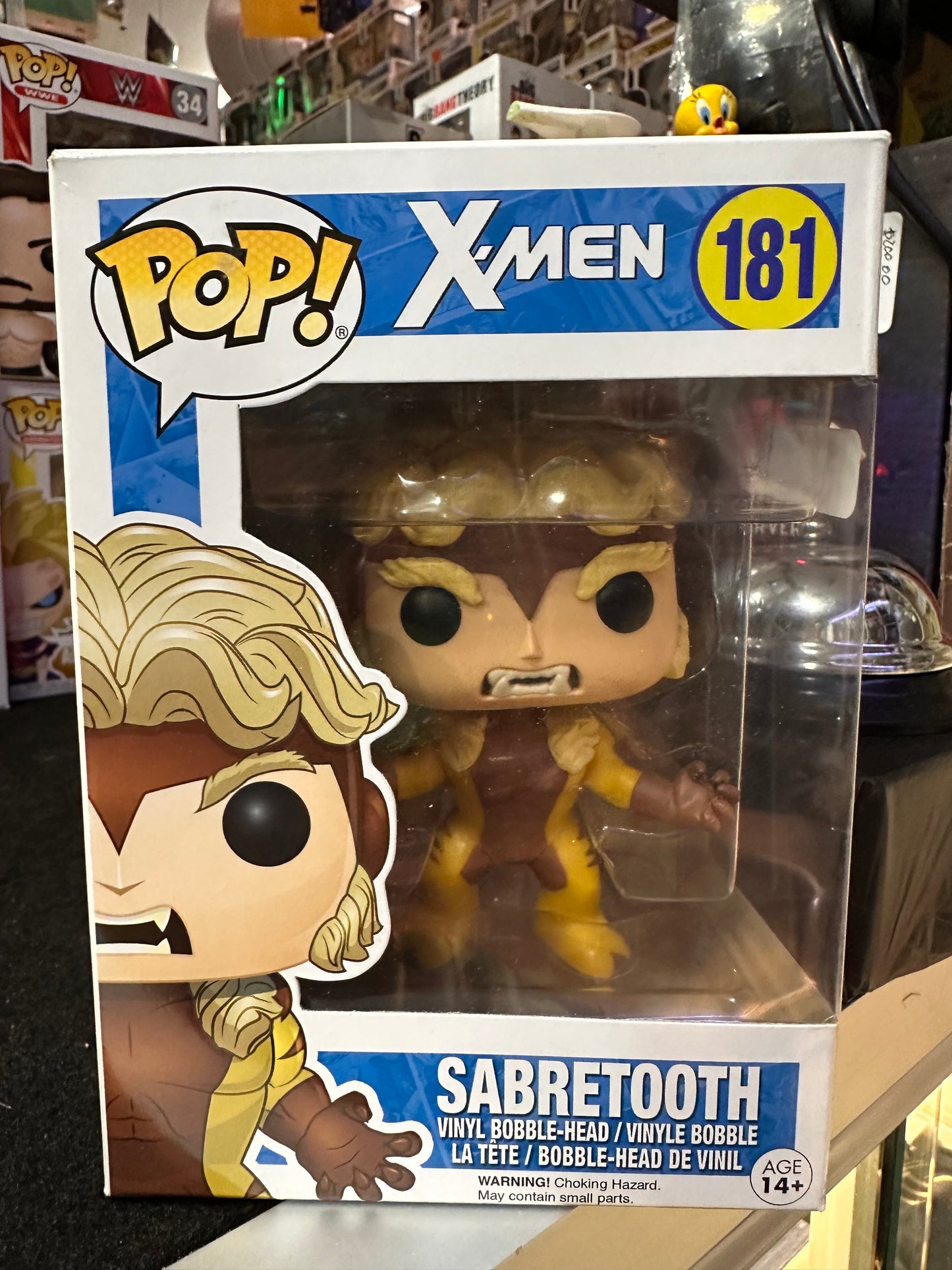FUNKO POP MARVEL X-MEN SABRETOOTH #181