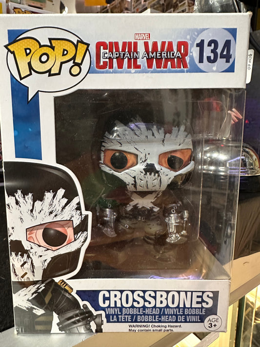 FUNKO POP MARVEL CIVIL WAR CAPTAIN AMERICA CROSSBONES #134