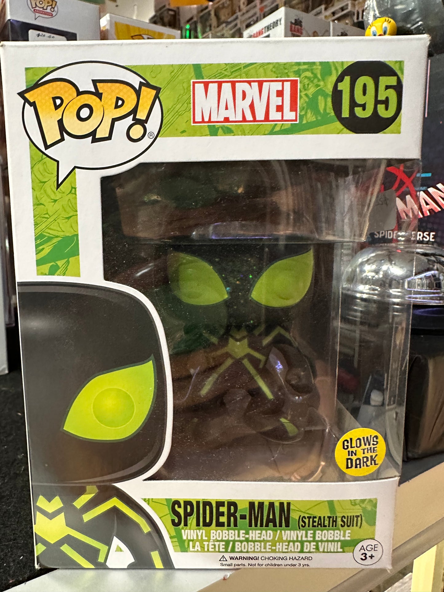 FUNKO POP MARVEL SPIDER-MAN (STEALTH SUIT) #195