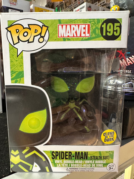 FUNKO POP MARVEL SPIDER-MAN (STEALTH SUIT) #195