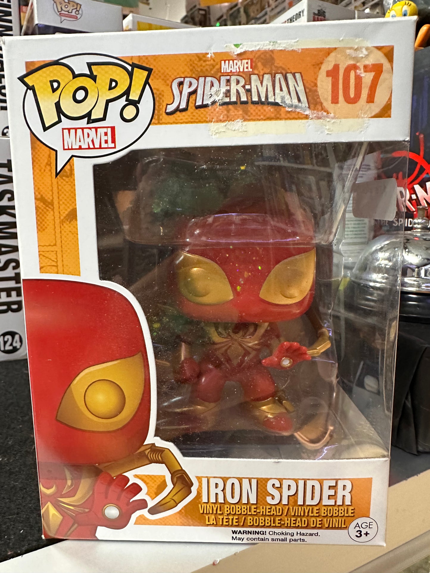 FUNKO POP MARVEL SPIDER-MAN IRON SPIDER #107