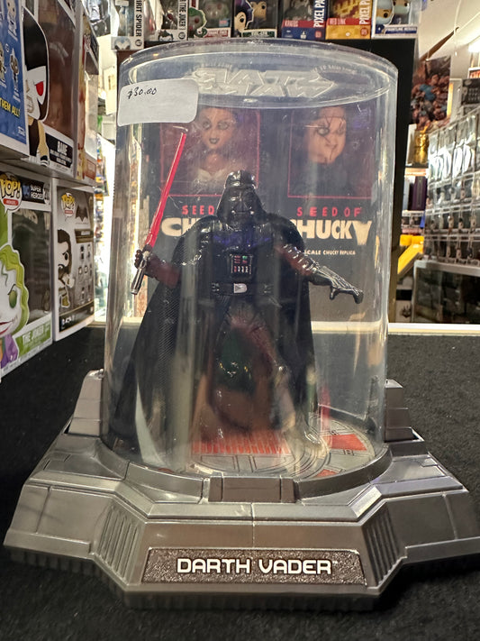 STAR WARS TITANIUM DIECAST DARTH VADER WITH DISPLAY CASE