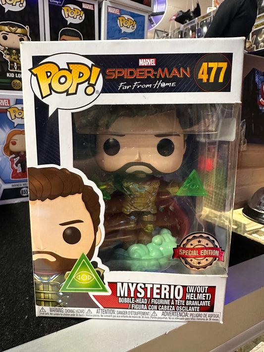 FUNKO POP MARVEL SPIDER-MAN FAR FROOM HOME MYSTERIO #477 SPECIAL EDITION