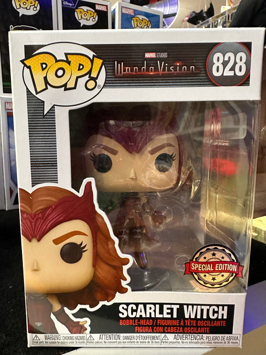 FUNKO POP WANDA VISION SCARLET WITCH #828 SPECIAL EDITION