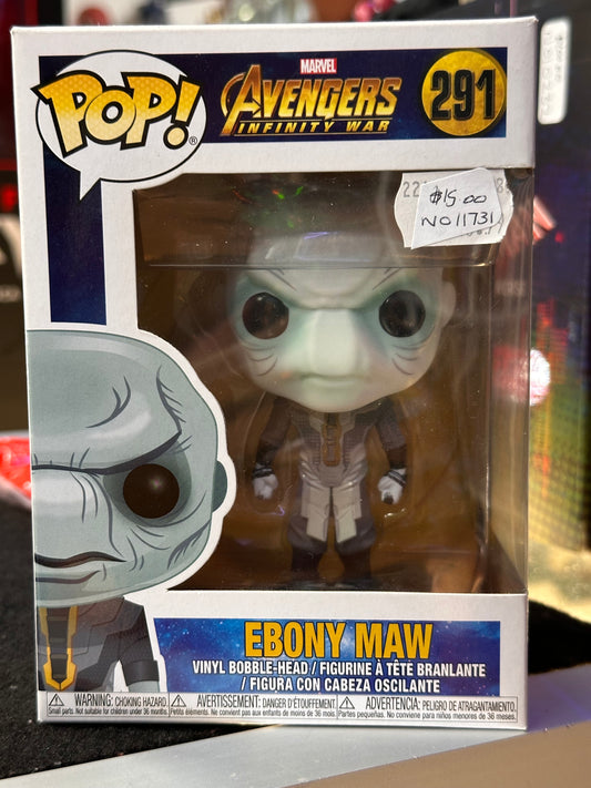 FUNKO POP MARVEL AVENGERS INFINITY WAR EBONY MAW #291