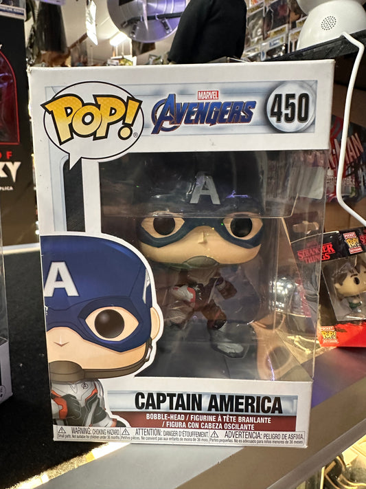 FUNKO POP AVENGERS CAPTAIN AMERICA #450