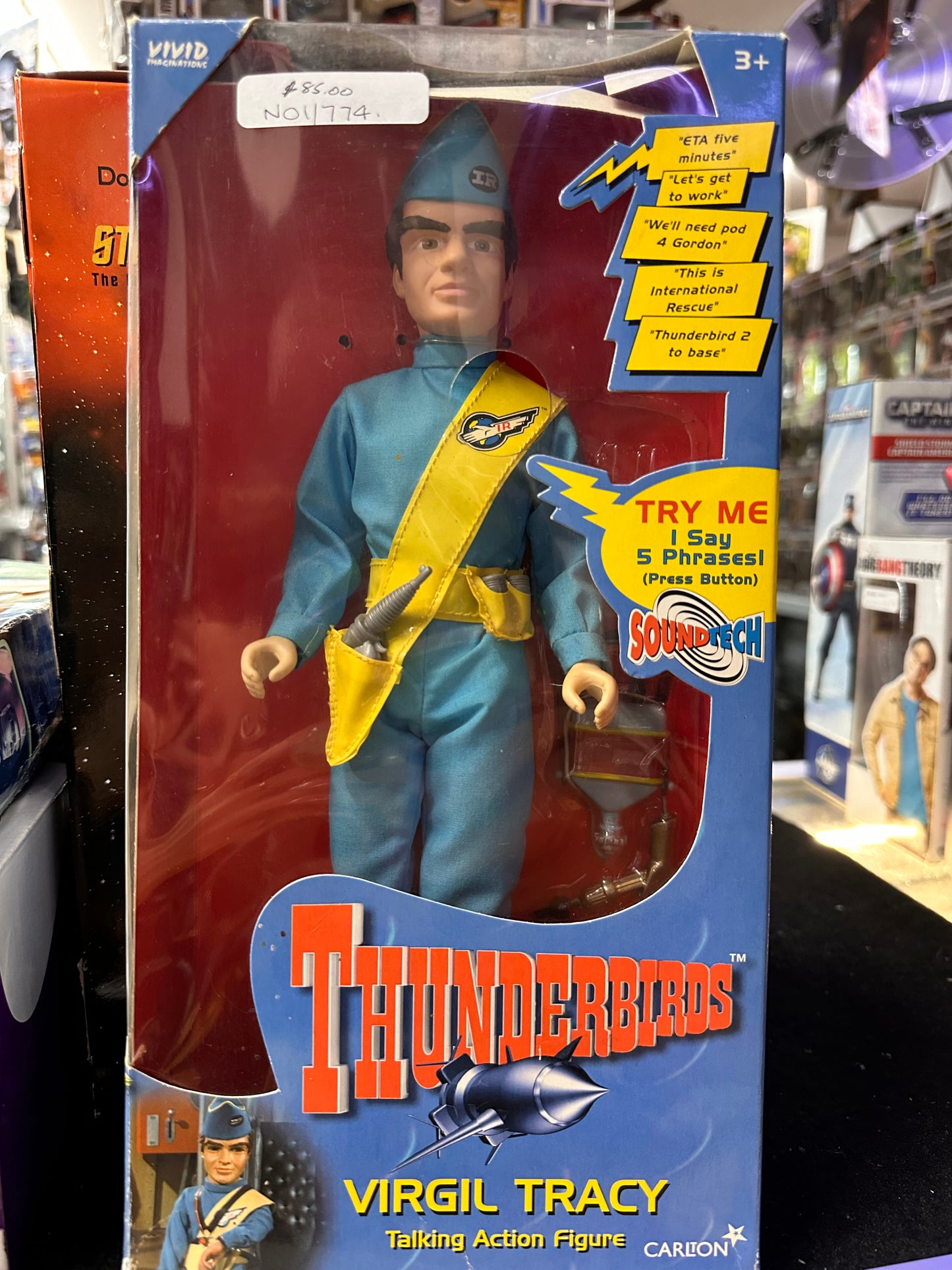 THUNDERBIRDS VIRGIL TRACY TALKING ACTION FIGURE
