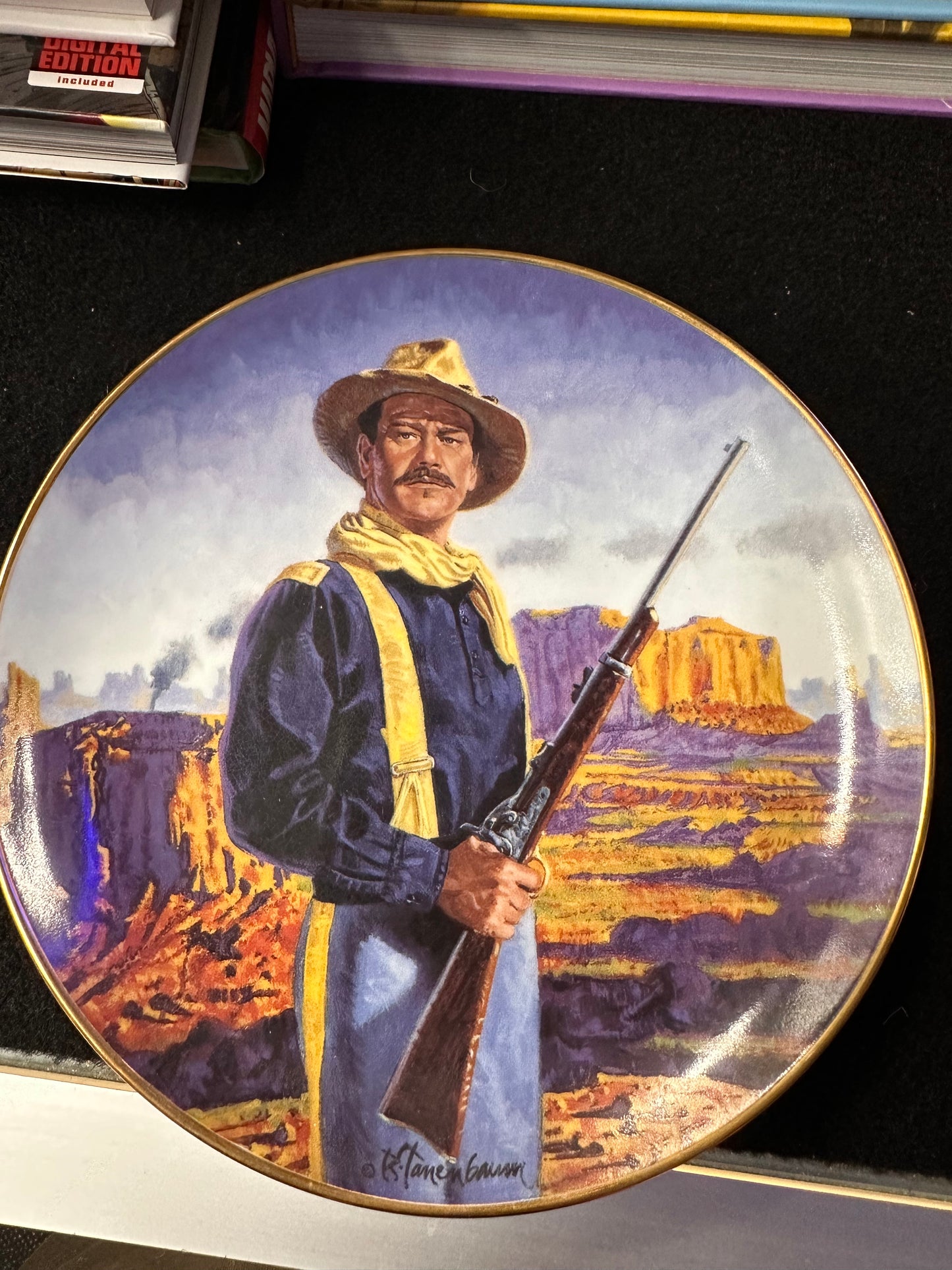 JOHN WAYNE FRANKLIN MINT PLATE