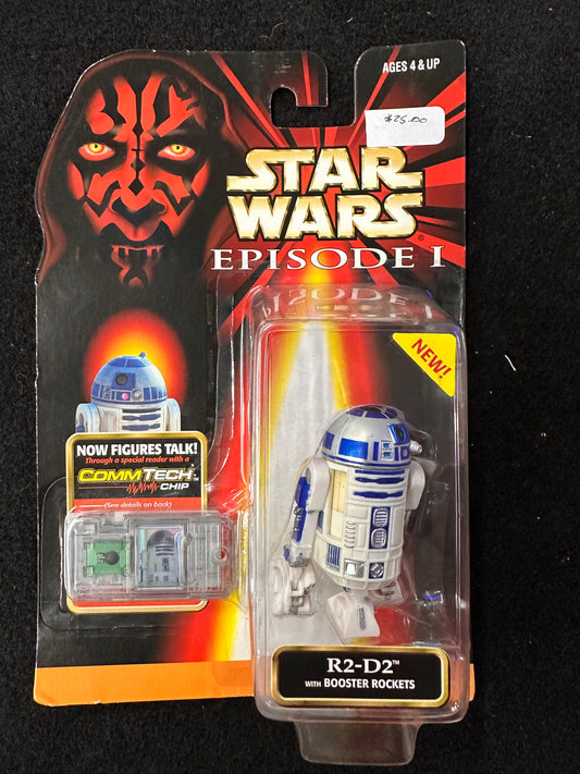 STAR WARS EPISODE 1 R2-D2 WITH BOOSTER ROCKETS (COMMTECH CHIP)