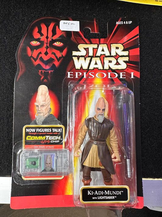 STAR WARS EPISODE 1 KI-ADI-MUNDI WIH LIGHTSABER (COMMTECH CHIP)