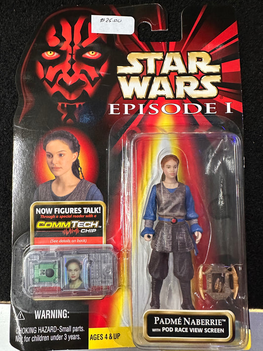 STAR WARS EPISODE 1 PADME NABERRIEWITH POD RACE VIEW SCREEN (COMMTECH CHIP)