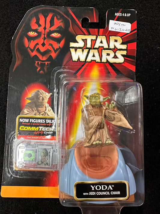 STAR WARS EPISODE 1 YODA WITH JEDI COUNCIL CHAIR (COMMTECH CHIP)