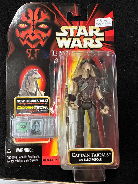 STAR WARS EPISODE 1 CAPTAIN TARPALS WITH ELECTROPOLE (COMMTECH CHIP)