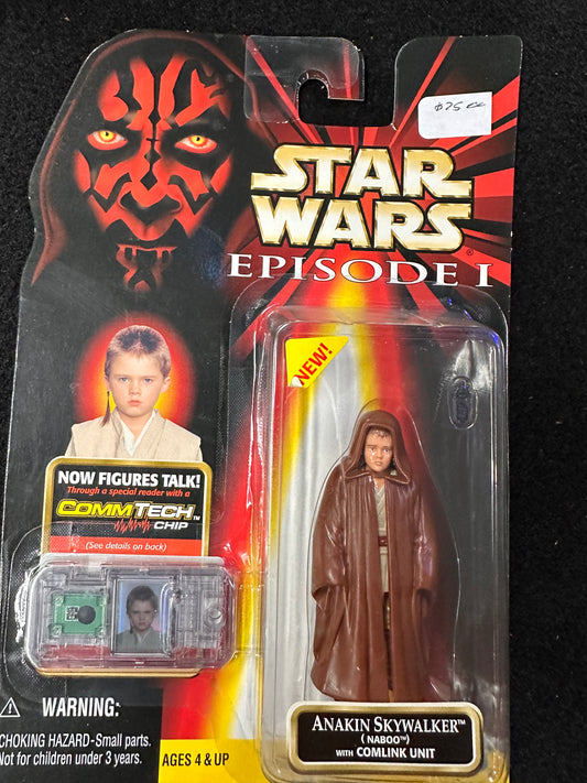 STAR WARS EPISODE 1 ANAKIN SKYWALKER (NAOO) WITH COMLINK UNIT (COMMTECH CHIP)