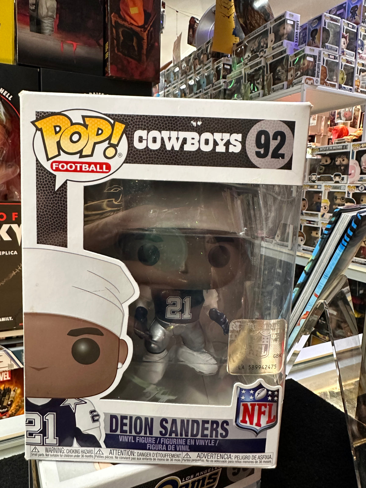FUNKO POP COWBOYS DEION SANDERS NFL #92