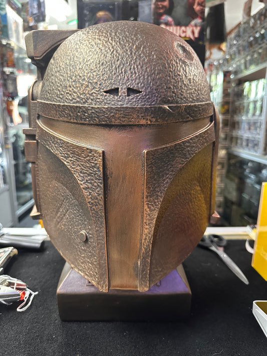 STAR WARS BOBA FETT POLYRESIN HELMET STATUE Captain Comics and Collectables Pty Ltd