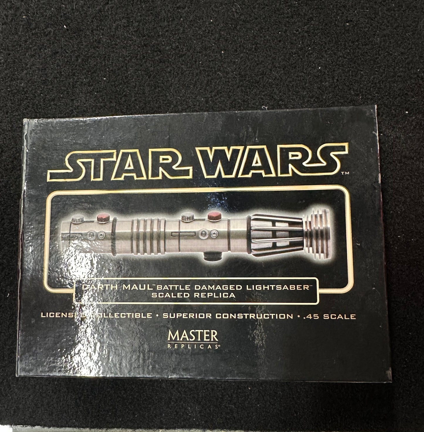 STAR WARS DARTH MAUL BATTLE DAMAGED LIGHTSABER SCALED REPLICA