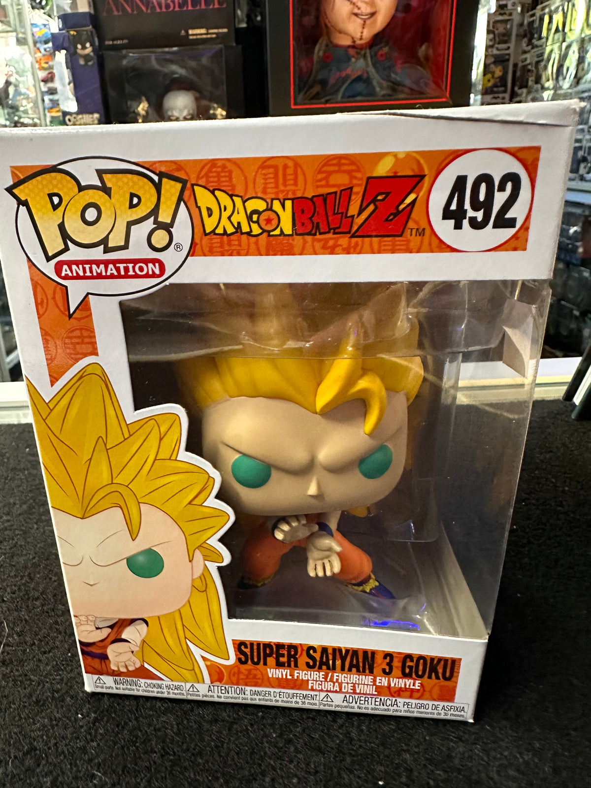 FUNKO POP DRAGON BALL Z SUPER SAIYAN 3 GOKU # 492