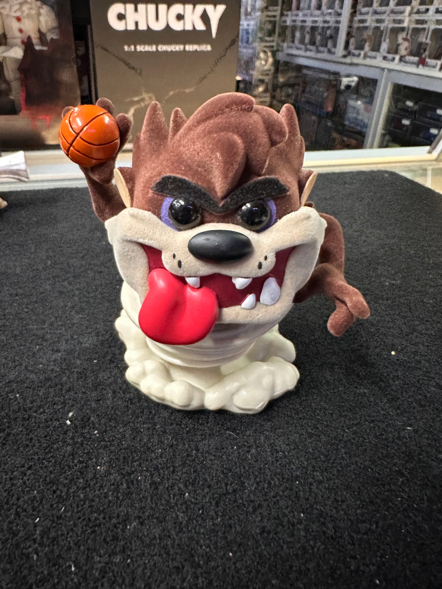 FUNKO POP SPACE JAM TAZ DEVIL (FLOCKED) #1092 (NO BOX)