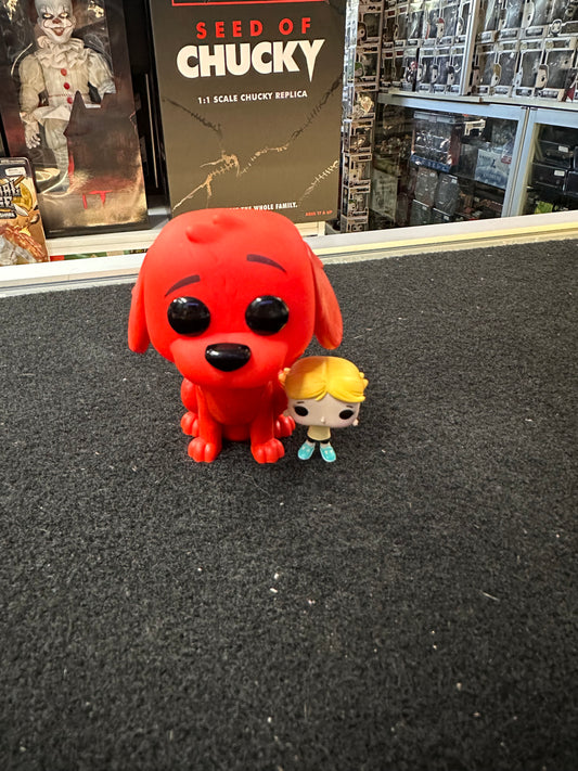 FUNKO POP CLIFFORD THE BIG RED DOG WITH EMILY ELIZABETH #27 (NO BOX)