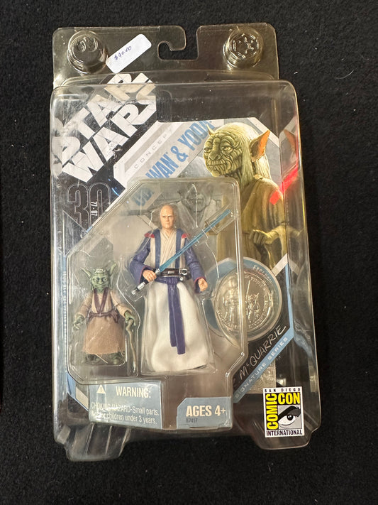 STAR WARS OBI-WAN & YODA COMIC FIGURE COMIC CON