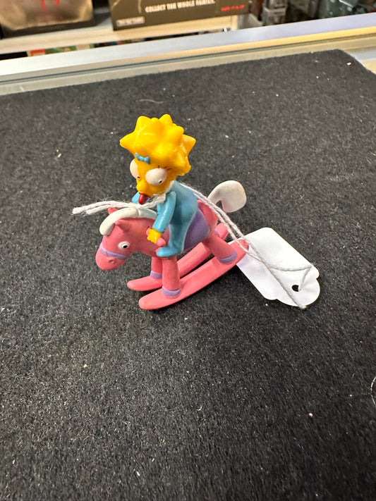 THE SIMPSONS MAGGIE ON ROCKING-HORSE FIGURE