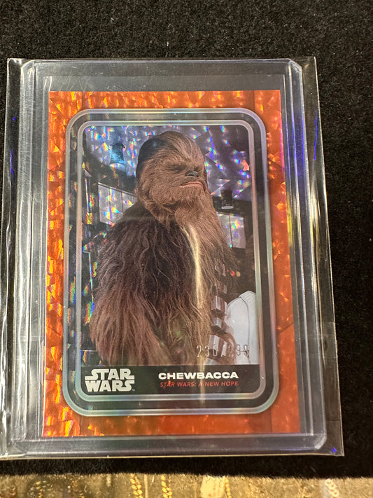 STAR WARS CHEWBACCA 230/299 HOLO TRADING CARD