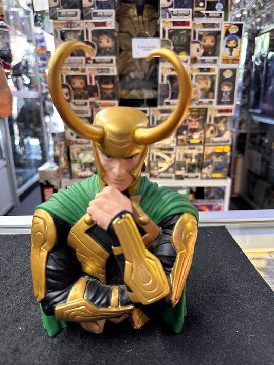 MARVEL LOKI BUST BANK