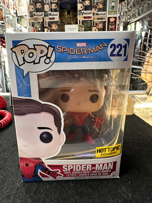 FUNKO POP MARVEL SPIDER-MAN HOT TOPIC EXCLUSIVE #221