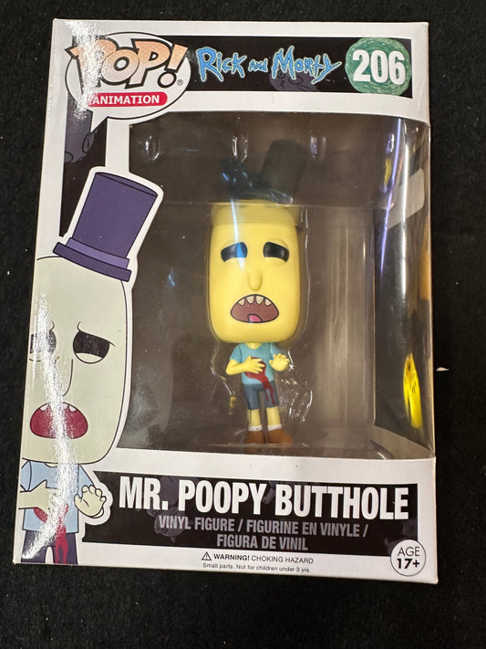 FUNKO POP RICK AND MORTY MR. POOPY BUTTHOLE #206