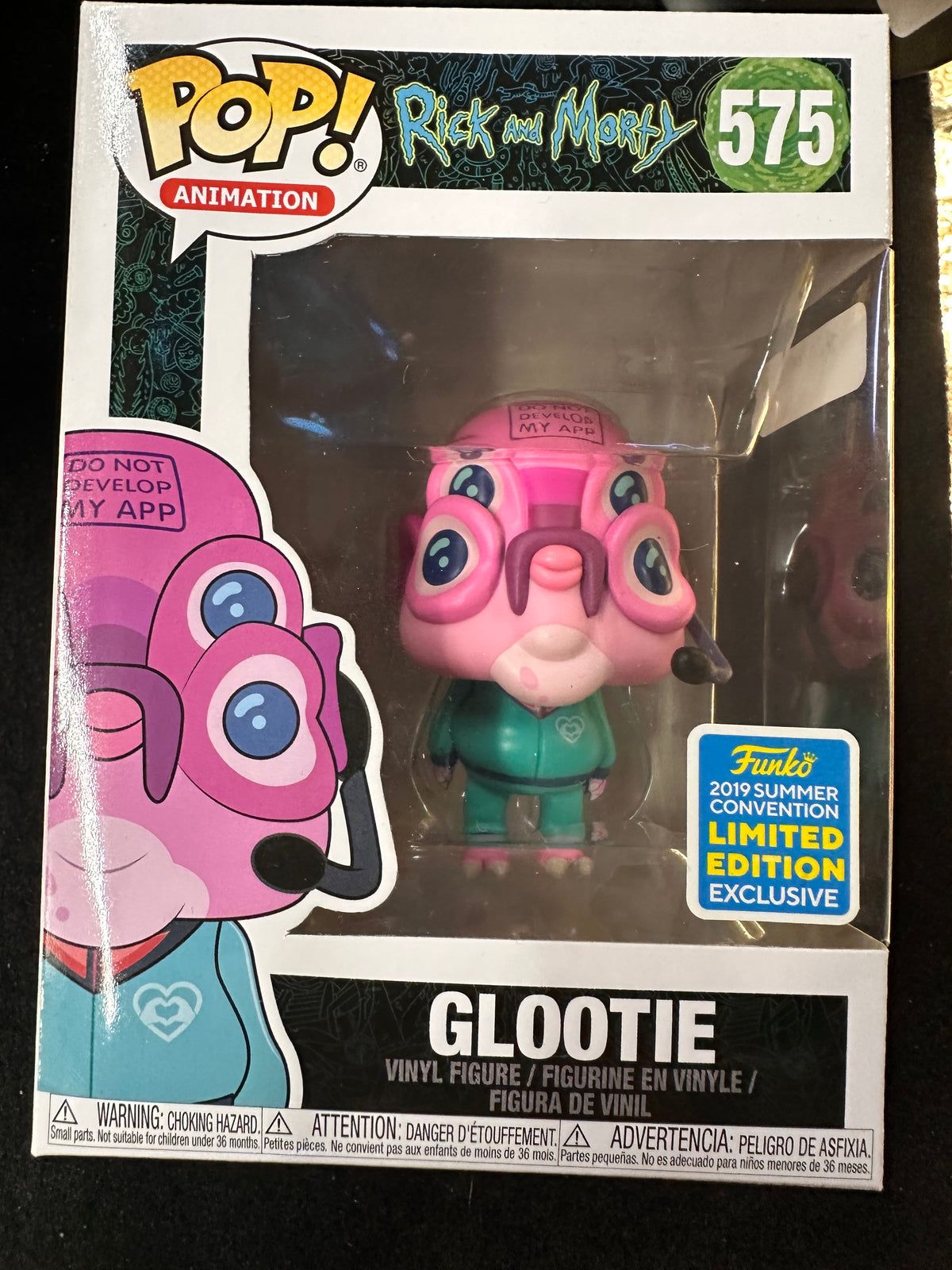 FUNKO POP RICK AND MORTY GLOOTIE #575 2019 LIMITED EDITION