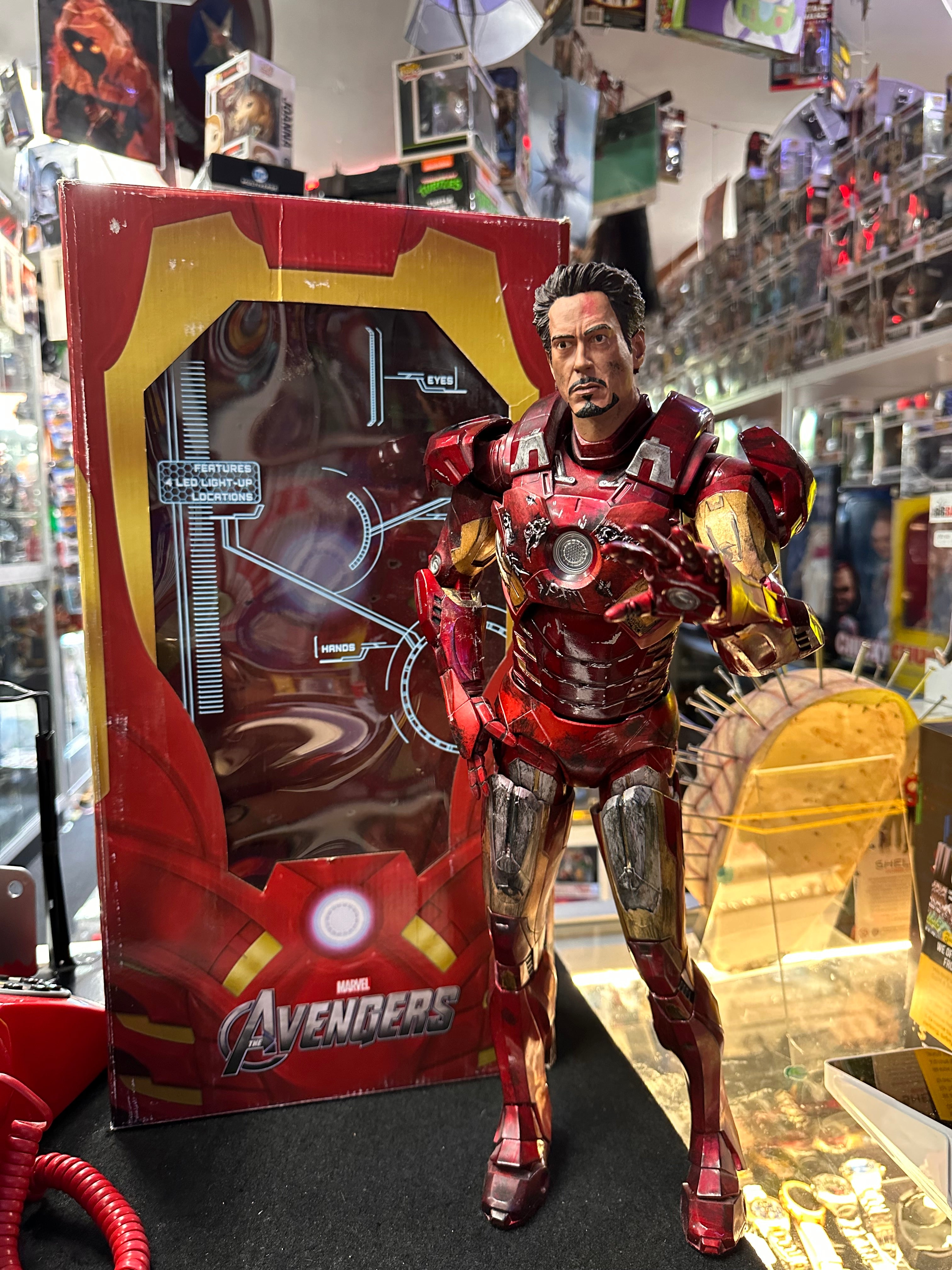Disney Figurine d'Action 19cm Avengers Iron Man 3 Mark XLII PVC Modèle