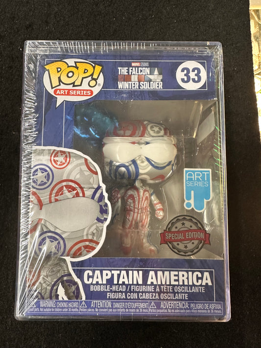 FUNKO POP THE FALCON WINTER SOLDIER CAPTAIN AMERICA ART SERIES #33