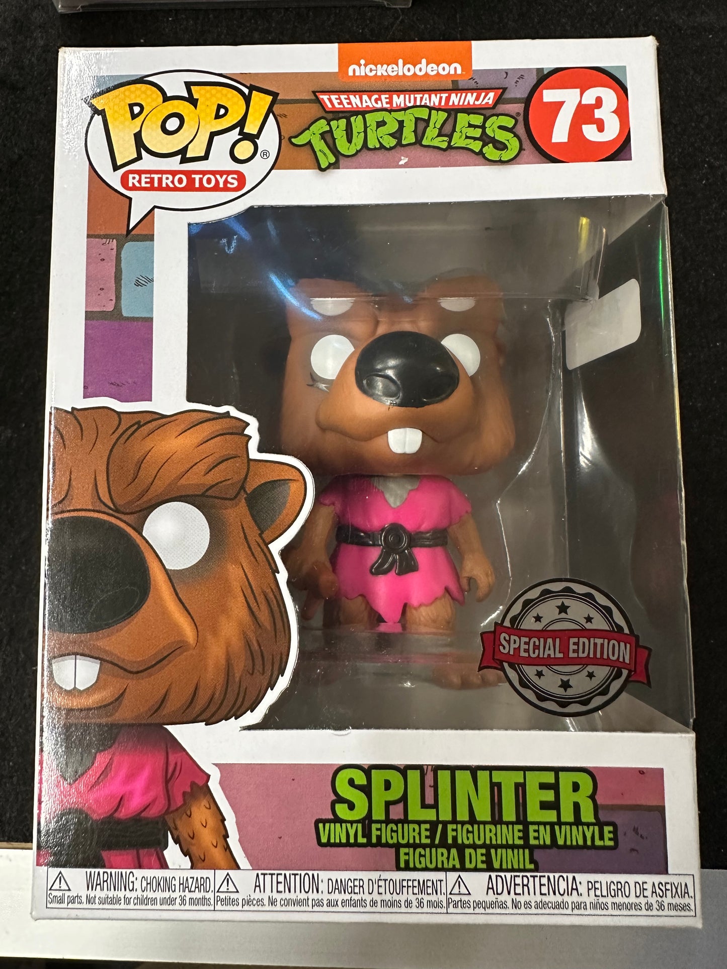 FUNKO POP TEENAGE MUTANT NINJA TURTLES SPLINTER SPECIAL EDITION # 73