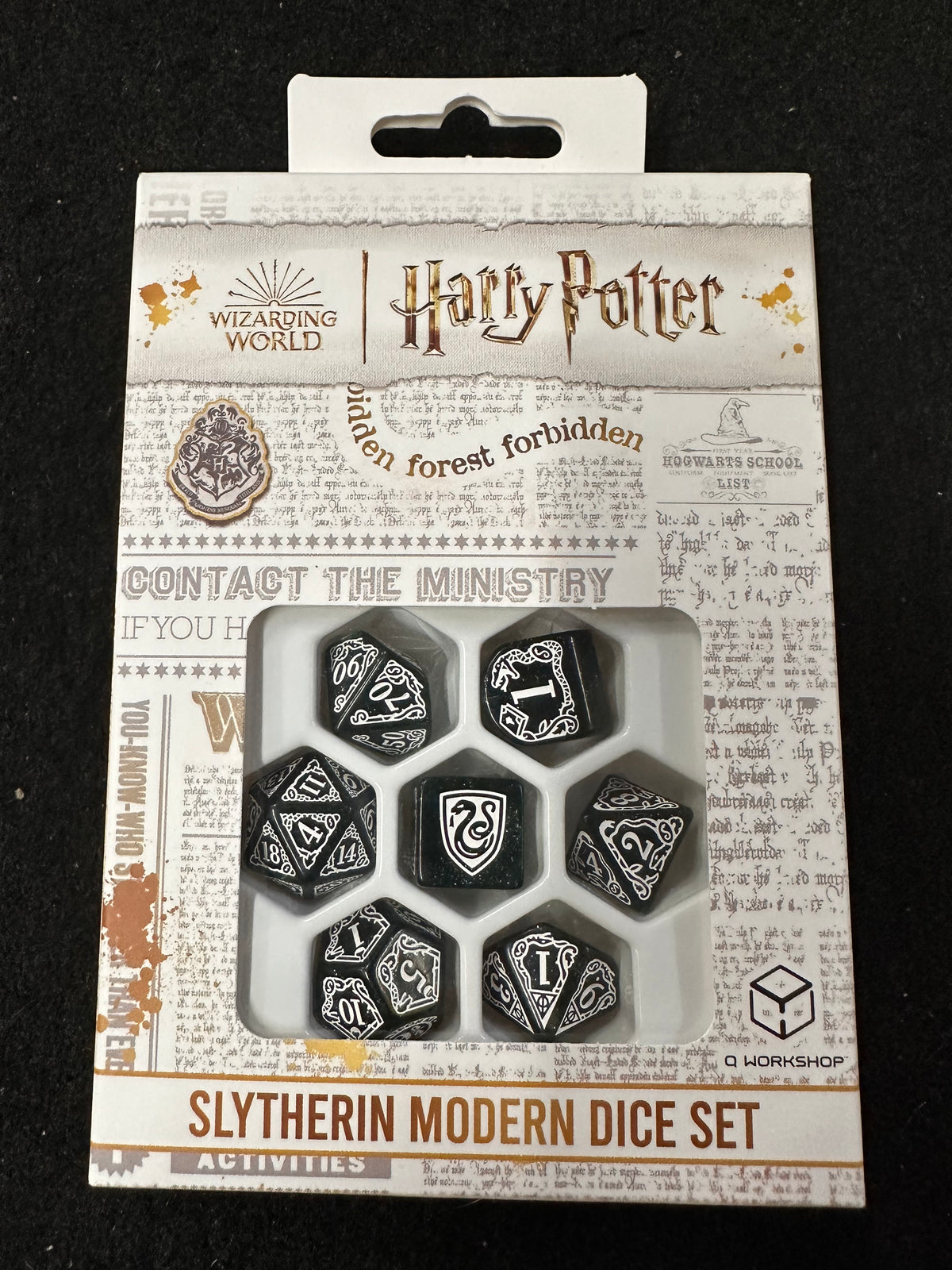 HARRY POTTER SLYTHERIN MODERN DICE SET