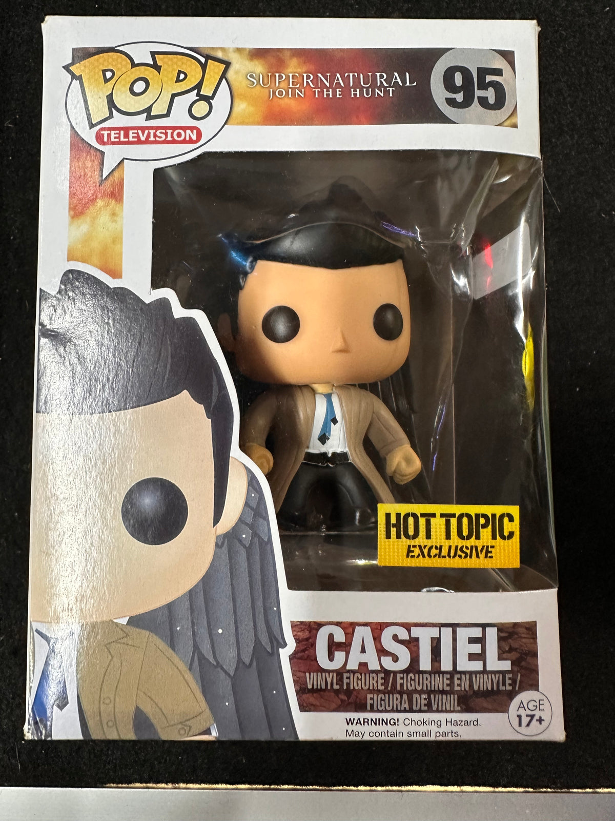 FUNKO POP SUPERNATURAL JOIN THE HUNT CASTIEL HOT TOPIC EXCLUSIVE # 95