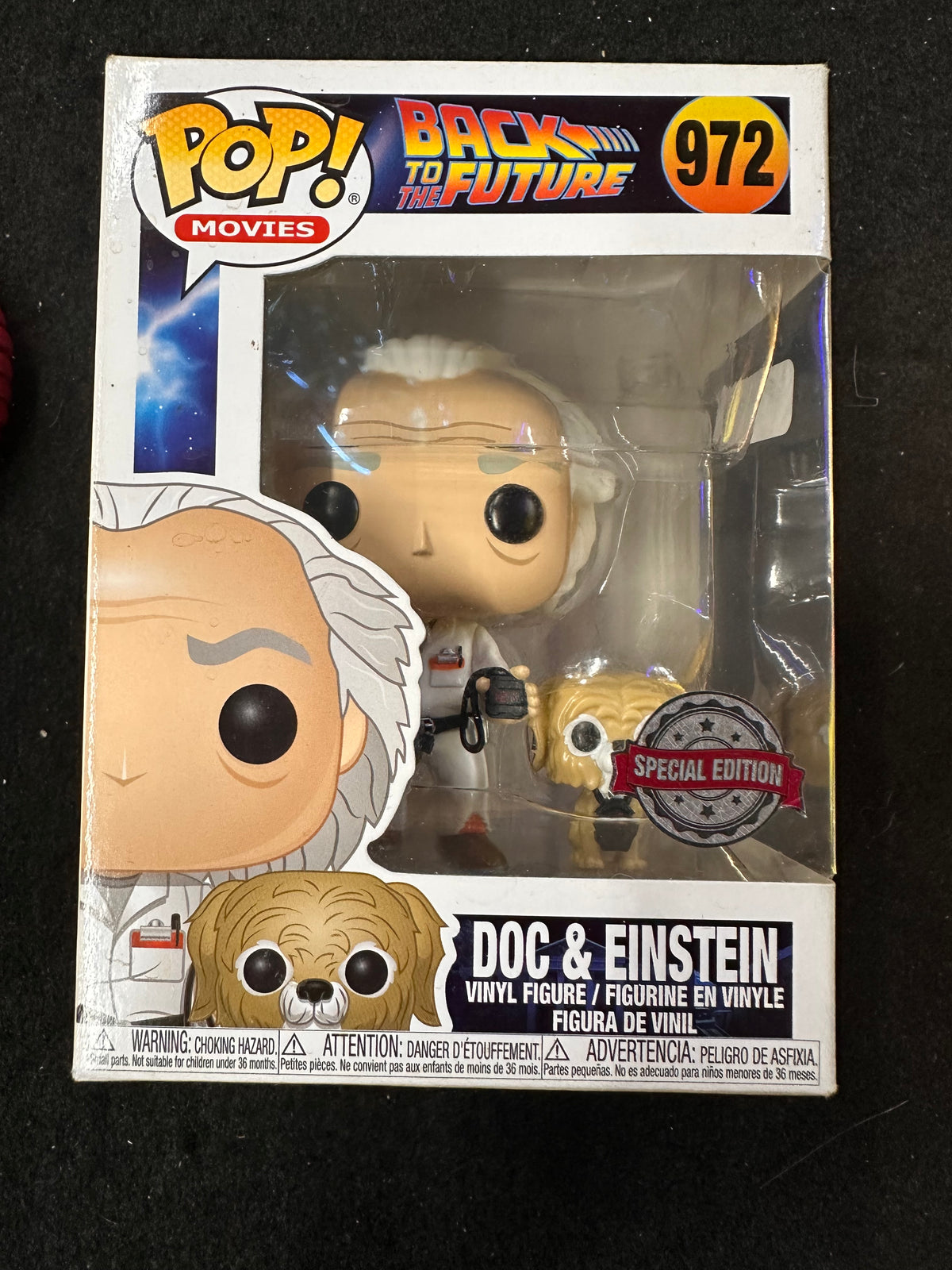 FUNKO POP BACK TO THE FUTURE DOC & EINSTEIN SPECIAL EDITION #972