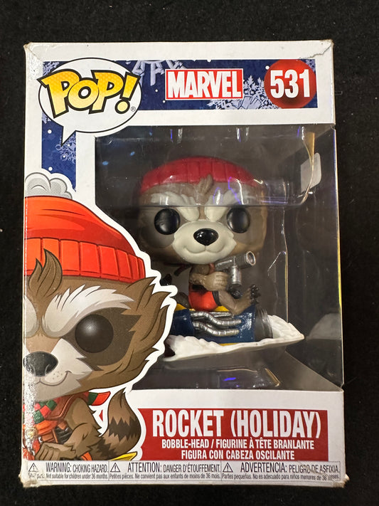 FUNKO POP MARVEL ROCKET (HOLIDAY) #531