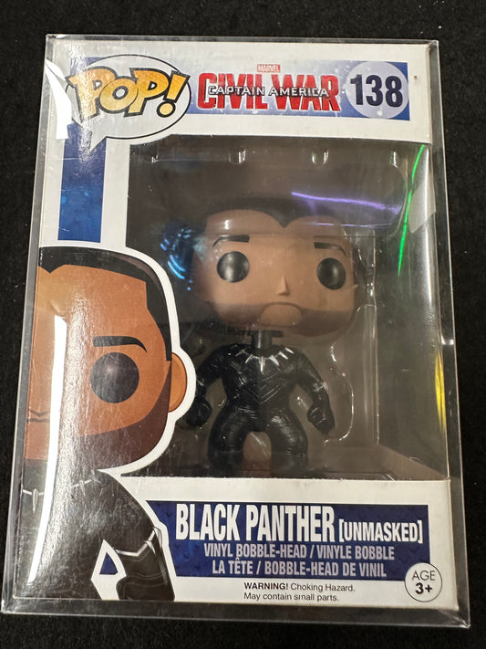 FUNKO POP CAPTAIN AMERICA CIVIL WAR BLAK PANTHER #138